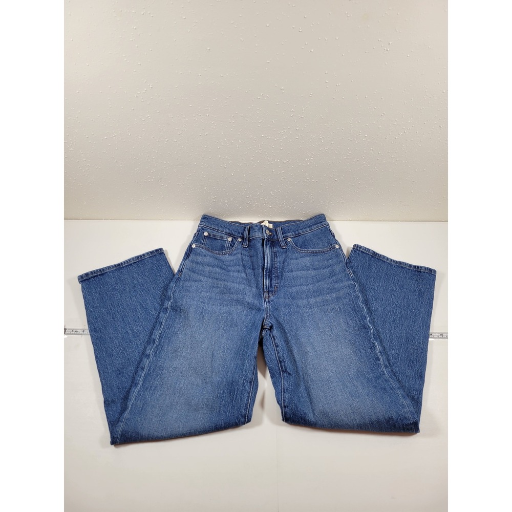 Madewell The Perfect Vintage Wide-Leg Jean Womens 28 Blue Excellent High Rise